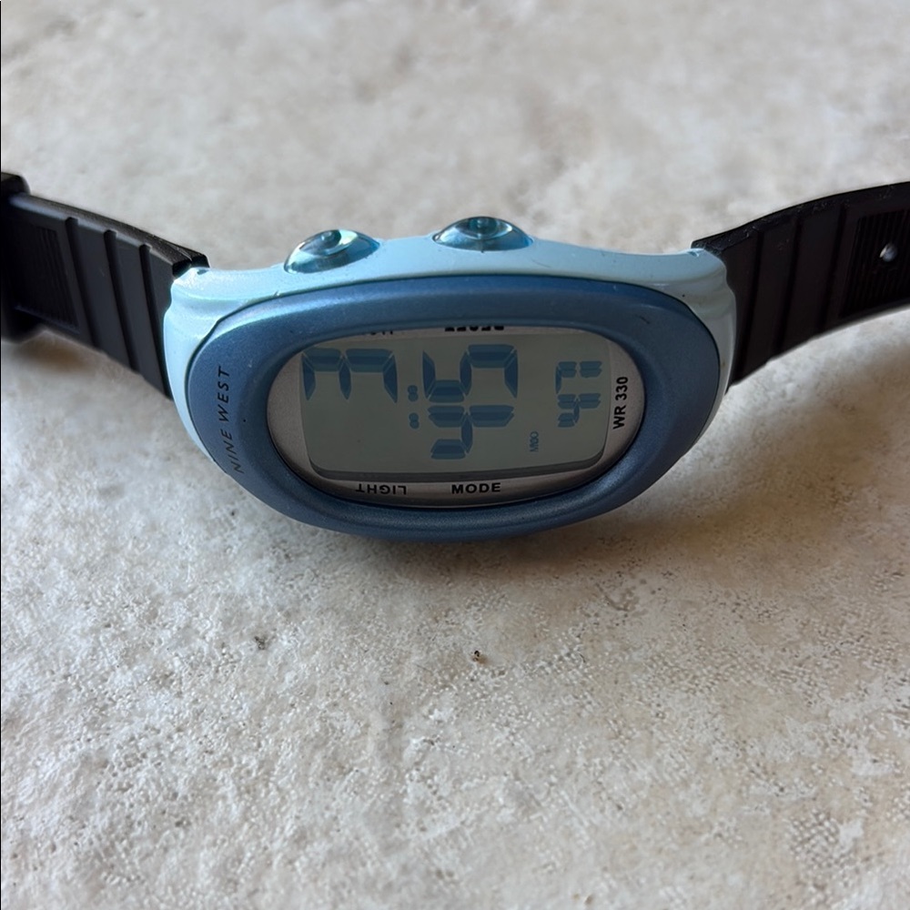 Nine West Black and Blue Smartwatch with Digital Display - Picture 2 of 4